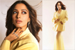 Tamannaah Bhatia serves summer vibes in a monotone butter yellow pleated dress